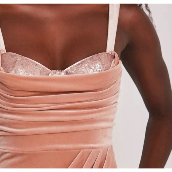 Saint Genies | Velvet | sequin | bustier|  mini dress size 8 UK Size 4 US - Picture 2 of 5